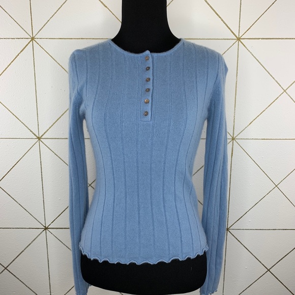 Beth Bowley 100% Cashmere Long Sleeve Sweater Size Small
